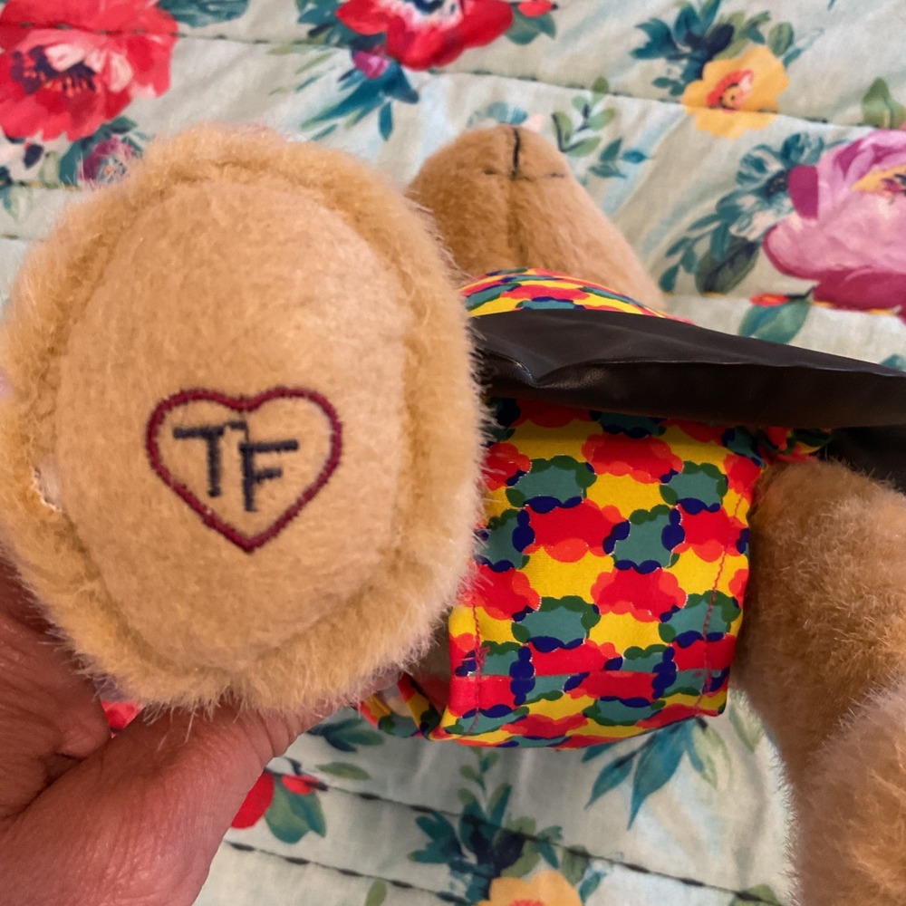 Tender Heart Treasures Plush Teddy Bear Tan Colorful Leotard Black Skirt 12.5" - Picture 5 of 8